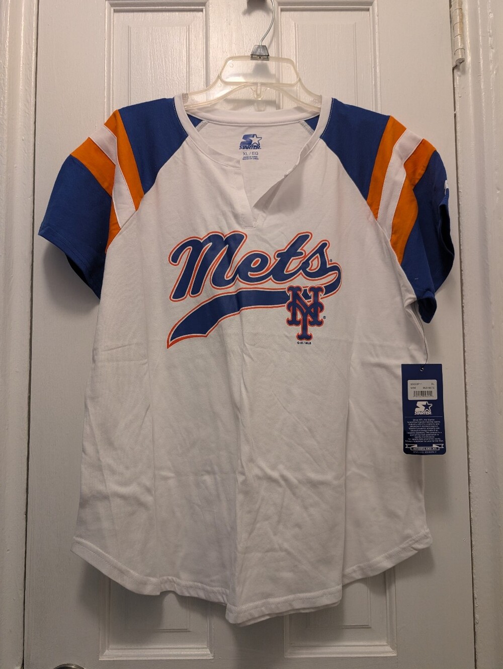 NWT!!! WOMEN'S NEW YORK WHITE METS T-SHIRT SIZE XL
